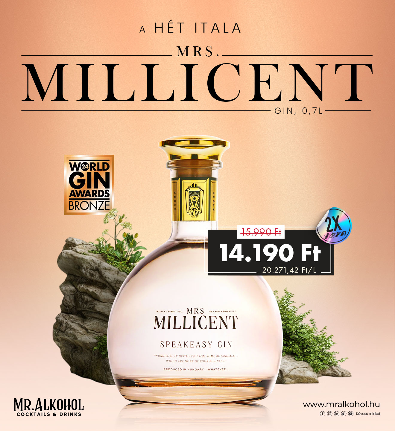 Mrs. Millicent gin - A hét itala